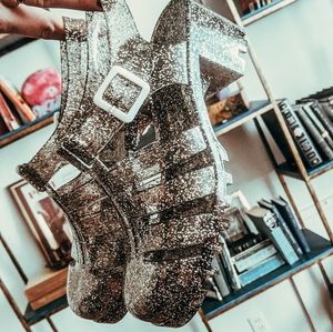 Glitter Jelly Sandals (Sz. 8.5-9)